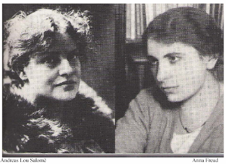 Anna Freud e Andreas Lou Salomé