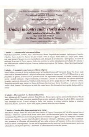 Undici incontri sulla storia delle donne